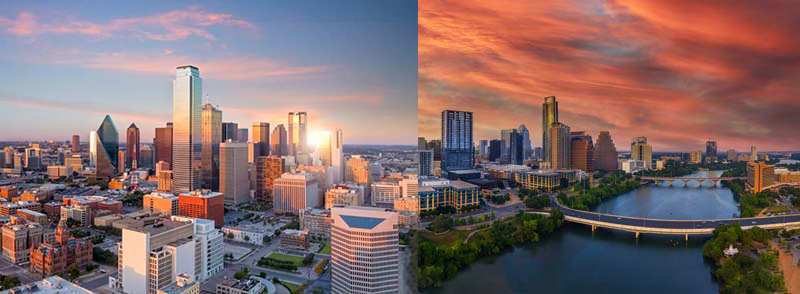 Dallas Vs Atlanta (live, best, better, places) - City vs. City
